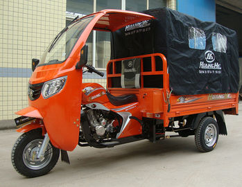 Triciclo del motor del cargo de la cabina 150CC de la gasolina con la cubierta delantera y trasera para el adulto