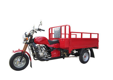 Red Air Cooling 150CC Cargo Tricycle Larger Torque And Power 60 Km/H Max Speed