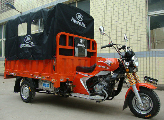 entrega Van del triciclo del cargo 200CC con la cubierta de lona posterior para las áreas que llueven al aire libre